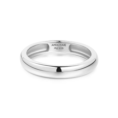 Silver Curve Dome Band | Ania Haie Australia